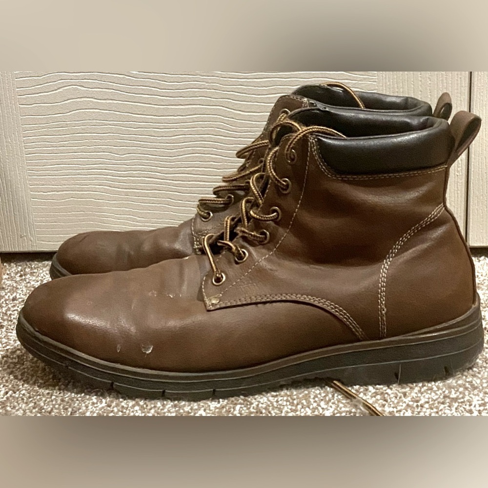 Denver by Highland Creek Mens Brown Lace-Up Hiking Boots Shoes Size 11